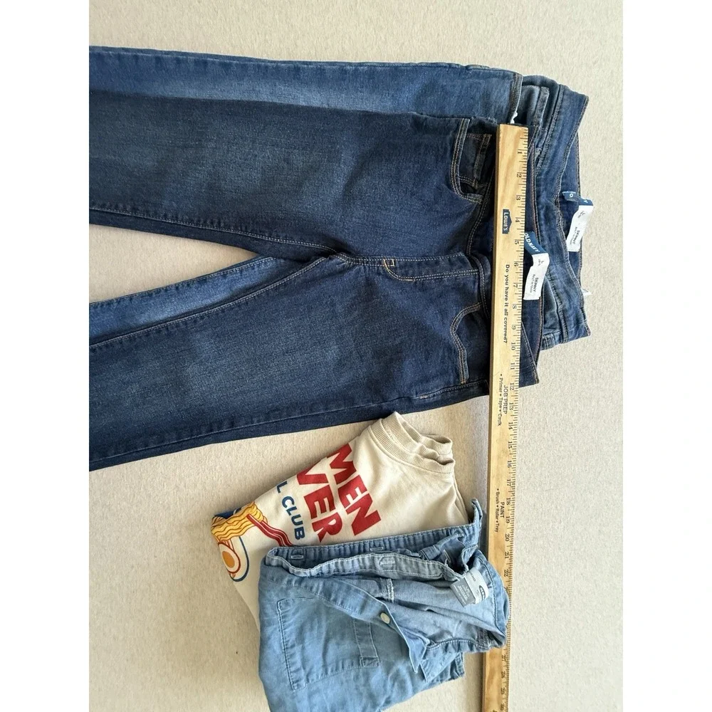 Old Navy Girls Size 10-12 Bundle 2 Jean Jeggin 1 Button Up And Sweater
